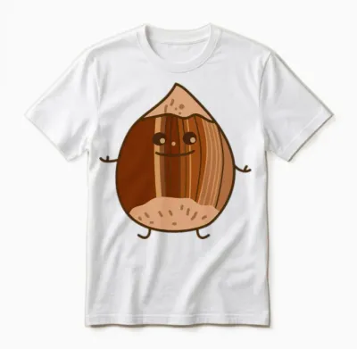 Funny Hazelnut Unisex T-Shirt - White