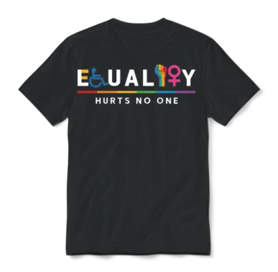 Equality Hurts No One Equal Rights Lgbt Unisex T-Shirt - Black