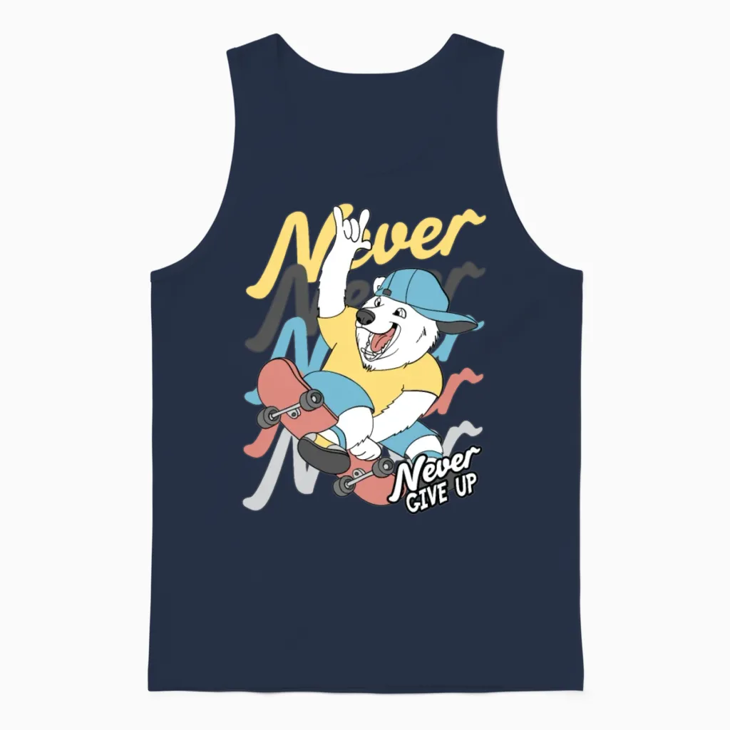 Funny Children 49 Unisex Tank Top in Navy