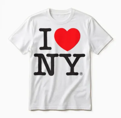 Classic I Love Ny Logo T-Shirt, White, S Unisex T-Shirt - White
