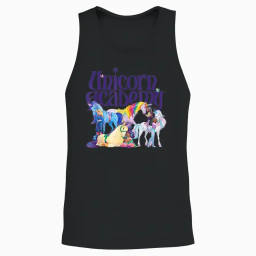 Riders and Unicorns Unisex Tank Top - Black