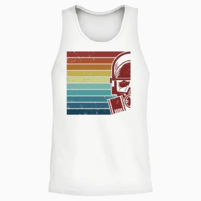 Retro Uranium Nuclear Power Plant Energy Nuclear Unisex Tank Top - White