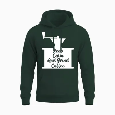 Funny Manual Coffee Grinder Coffee Beans Unisex Hoodie - Forest