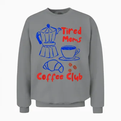 Müde Mütter Kaffee-Club Unisex Sweatshirt - Sport Grey