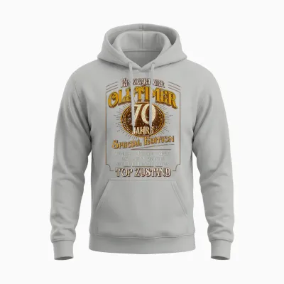 Vintage 70. Geburtstag Mann 70 Jahre Einzigartiger Oldtimer Unisex Hoodie - Ash