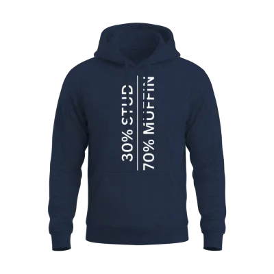 30% Stud, 70% Muffin Unisex Hoodie - Navy