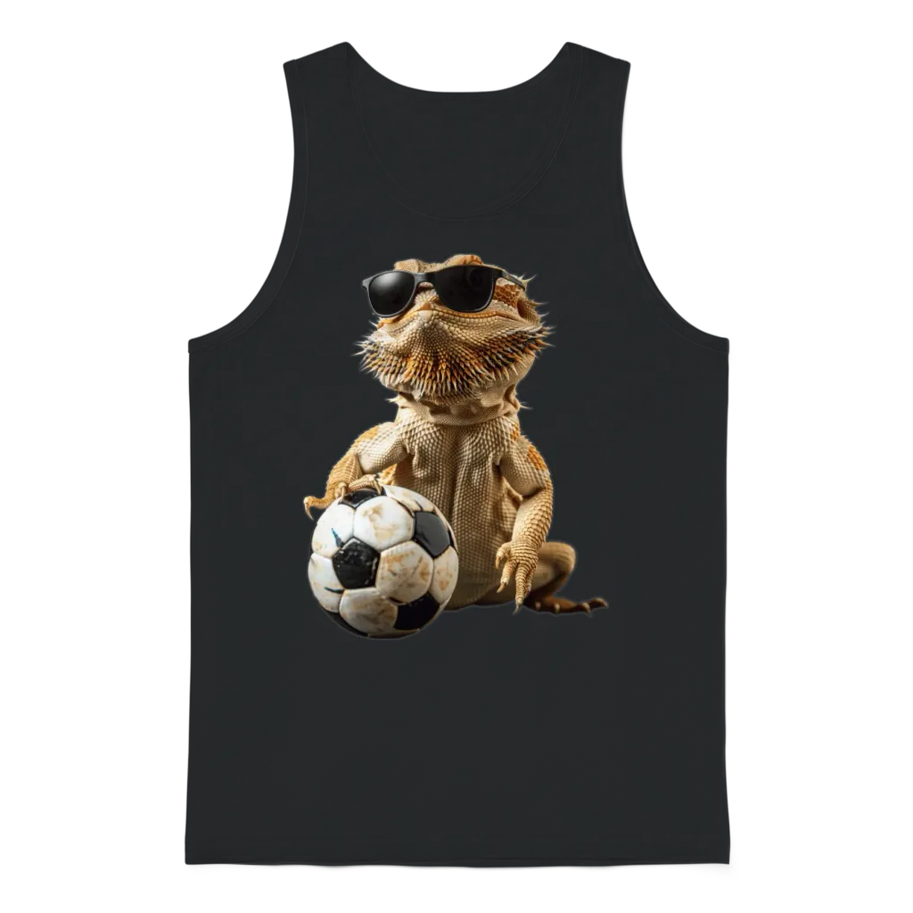 Bearded Dragon Unisex Tank Top - Black