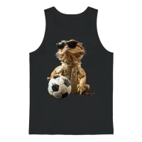 Bearded Dragon Unisex Tank Top - Black – 1