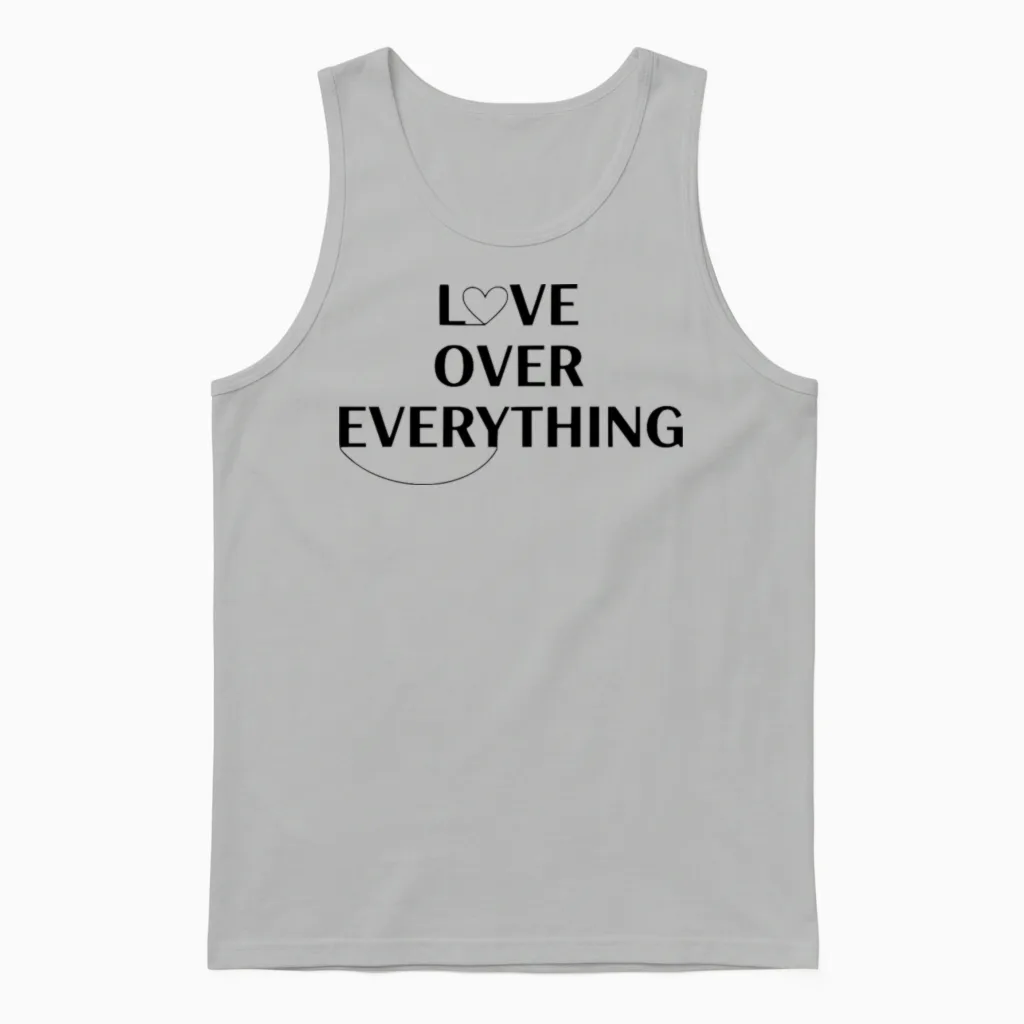 Vareno - Love Over Everything Unisex Tank Top in Ash