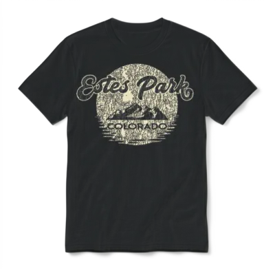 Estes Park Colorado Rocky Mountains National Park Unisex T-Shirt - Black