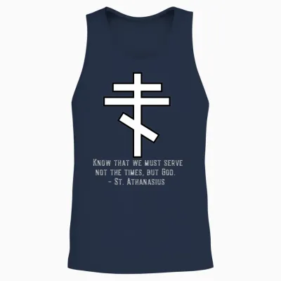Eastern Orthodox Christian Unisex Tank Top - Navy