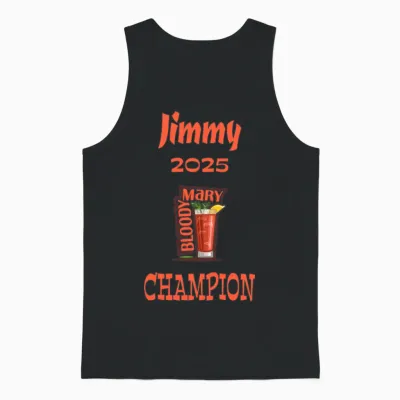 Jimmy 2025 Unisex Tank Top - Black
