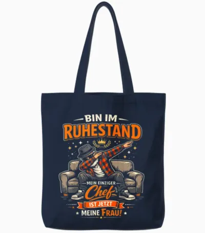 Rente 2026 Ruhestand Pension Pensionär Lustiges Rentner Tote Bags - Navy