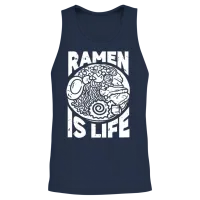 Ramen Lover Japanese Noodle Soup Ramen Unisex Tank Top - Navy – 2
