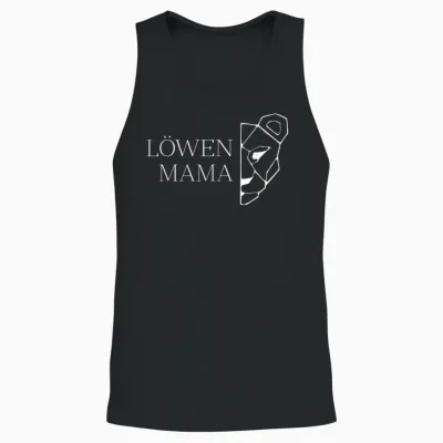 Löwen Mama Unisex Tank Top - Black