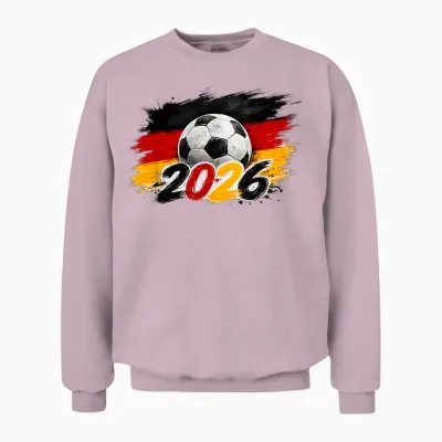 Fußball - Wm 2026 Deutschland Fan Unisex Sweatshirt - Light Pink
