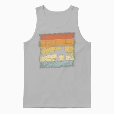 Gymnastics Retro Unisex Tank Top - Ash