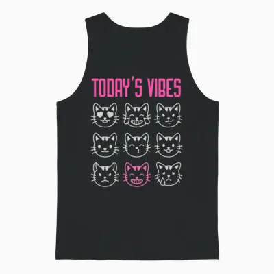 Today's Vibe: Feeling Silly Unisex Tank Top - Black