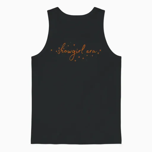 Show Girl Era Graphic Outfit for Women Girls Unisex Tank Top - Black