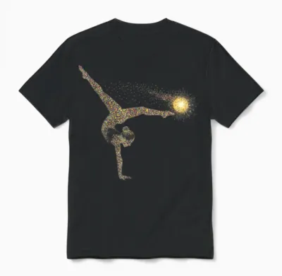 Gymnastics Gift Women Girls Kids Gymnastics T-Shirt, Black, S Unisex T-Shirt - Black