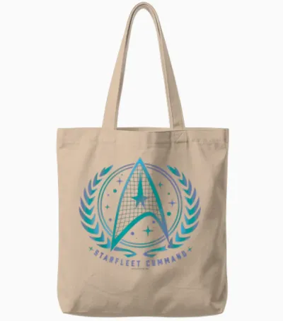 Official Star Trek Starfleet Command Tote Bags - Natural
