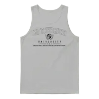 Funny Motherhood University Unisex Tank Top - Ash – 1