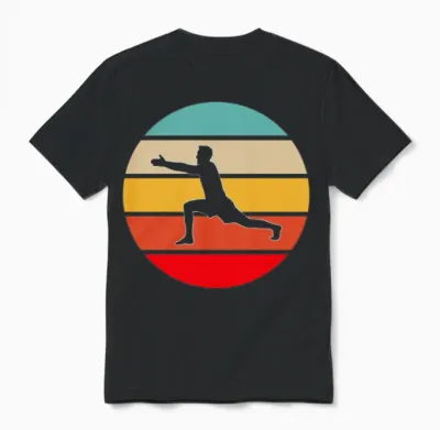 Yoga Retro Unisex T-Shirt - Black