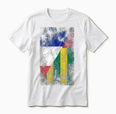 Flags France Togo - French Togolese T-Shirt, Black, S Unisex T-Shirt - White