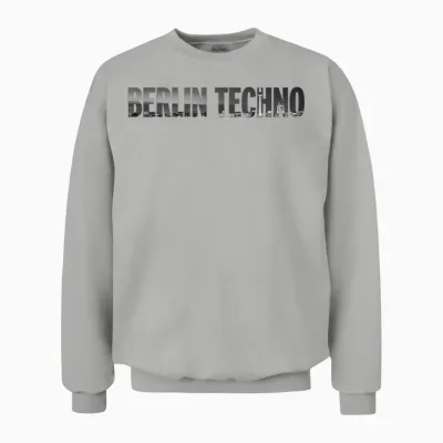 Berlin Techno Skyline City Rave Outfit Gear Edm Unisex Sweatshirt - Ash