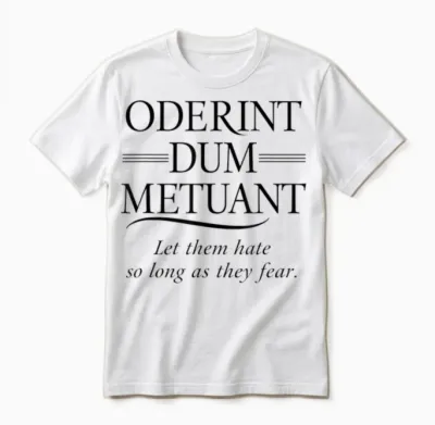 Classic Latin Language Phrase – Powerful Roman Quote T-Shirt, White, S Unisex T-Shirt - White