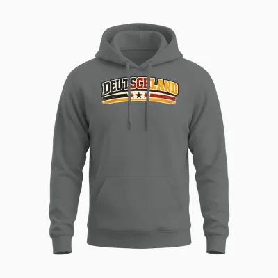 Deutschland Trikot Für Fußball Retro Vintage Deutschland Fan Unisex Hoodie - Graphite Heather