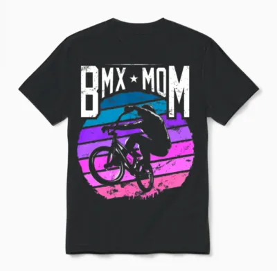 Bmx Mom | Bmxmom | Bmx Mama Mother Unisex T-Shirt - Black