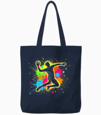 Handball & Handball Graphic | for Men, Boys & Teens Tote Bags - Navy