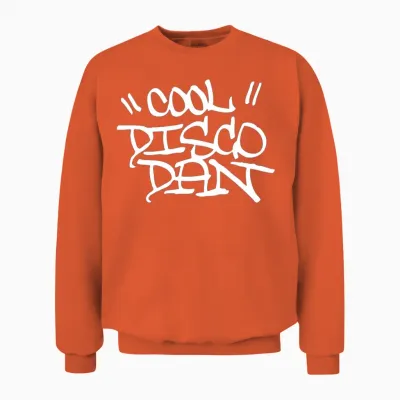 Cool Disco Dance Graffiti Design Unisex Sweatshirt - Orange