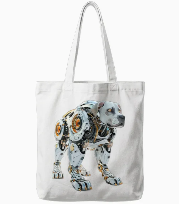 Dog Lovers Gift Tote Bags in White