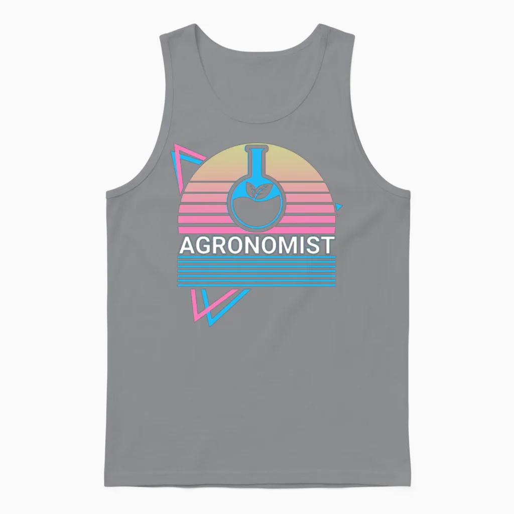 Agronomist Agronomy Retro Unisex Tank Top in Sport Grey