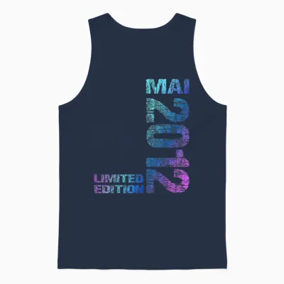 Mai 2012 Junge Mädchen 14. Geburtstag Limited Edition 14 Unisex Tank Top - Navy
