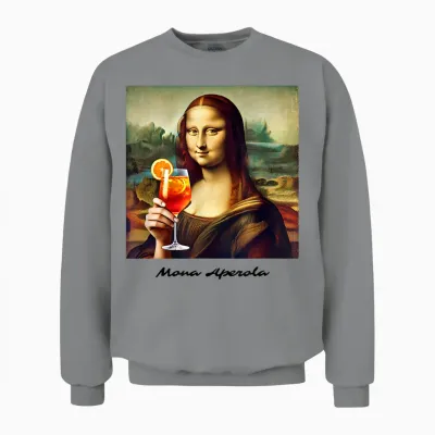 Mona Aperola | Holy Lisa Spritz Aperölchen Spritztour Team Unisex Sweatshirt - Sport Grey