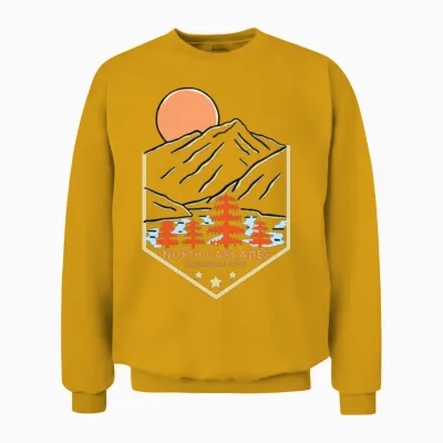 North Cascades Unisex Sweatshirt - Gold