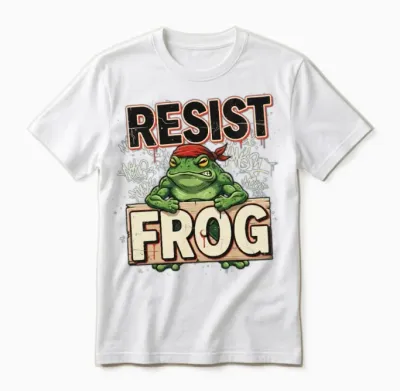 Resist Frog | Portland Frog Protest Resist Unisex T-Shirt - White
