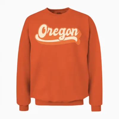Oregon Retro Unisex Sweatshirt - Orange