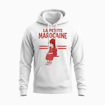 La Petite Marocain Moroccan Girl Gift Woman Morocco Unisex Hoodie - White