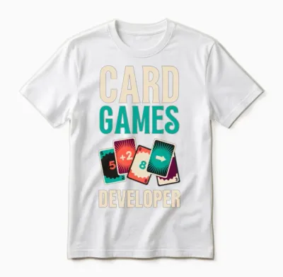 Card Games Developer Unisex T-Shirt - White