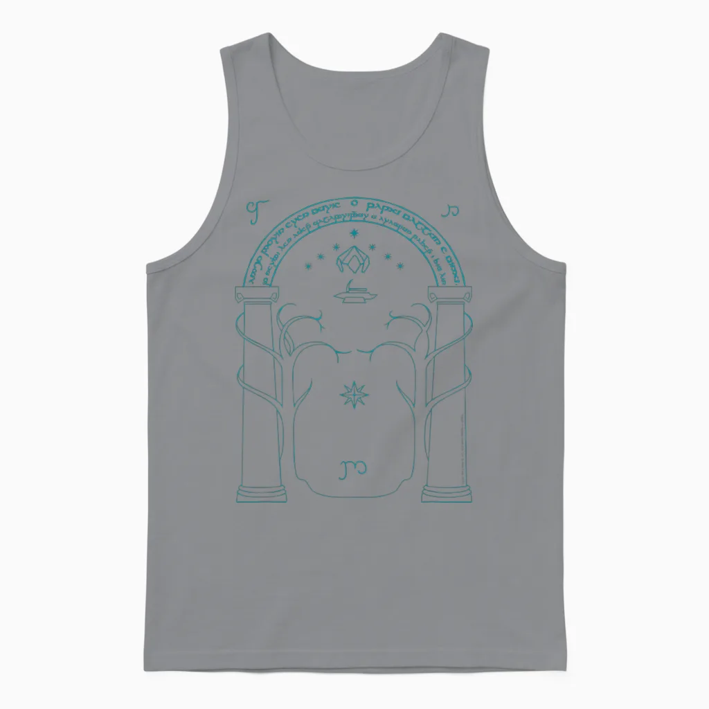 The Lord of the Rings Doors of Durin Unisex Tank Top in Sport Grey