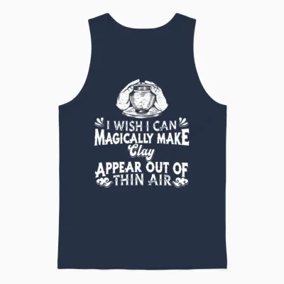 Pottery Funny Unisex Tank Top - Navy