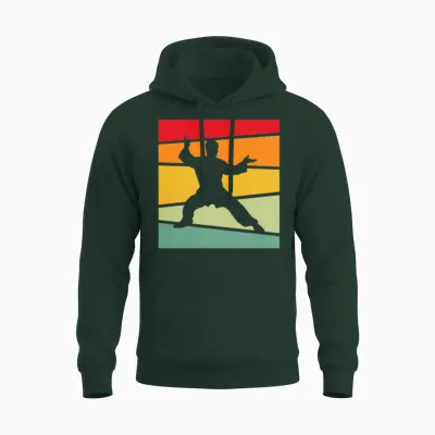 Mma Retro Unisex Hoodie - Forest