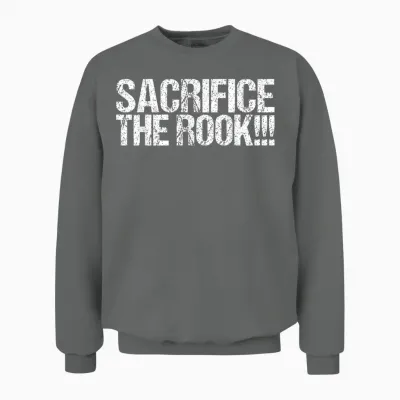 Sacrifice the Rook Shirt Funny Chess Unisex Sweatshirt - Graphite Heather