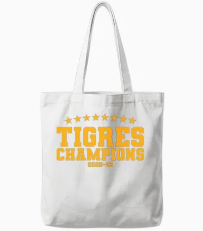 Champs Tigres Retro Tote Bags - White