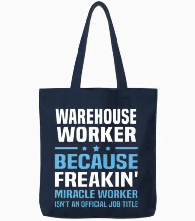 Warehouse Worker Tote Bags - Navy