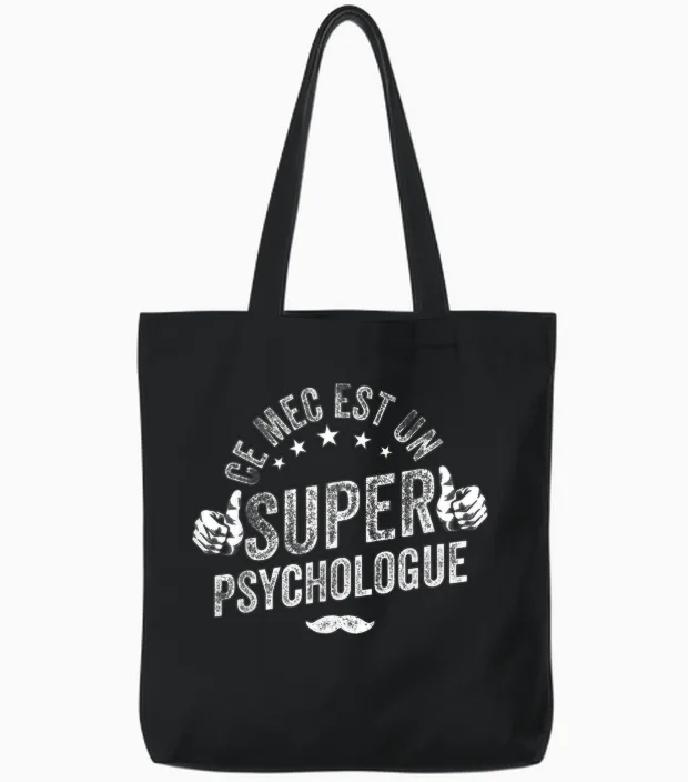 Funny Psychologist Psychologist Psychology Tote Bags in Black